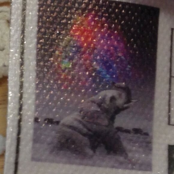 Diamond Painting Kit, Elephant and Fireworks - Picture 1 of 5